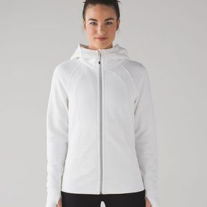 White Lululemon scuba hoodie